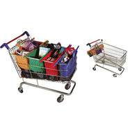 Merangue Grocery Cart Shopping Trolley Bag (1025-6170-00-000)-Set of 4 reusable shopping bags