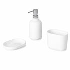 Umbra Step Soap and Sanitizer Pump - Melamine - White - 385mL - 3 Pack-Soap/Sanitizer Dispenser Colour: White