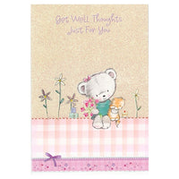 Rosedale 3-3/4" x 7-1/4" Cute Get Well Greeting Cards And Envelopes, 12 Pack (17210)-Printed on premium uncoated card stock