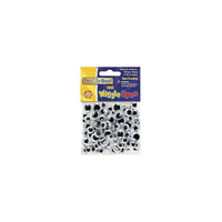 Chenille Kraft Wiggle Eyes, Black, 15 mm, 600 Pack-Flat back for gluing