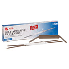 ACCO Premium Self-Adhesive Fasteners - 2-3/4" Center - 2" Prong Capacity - 100 Pack-Self adhesive premium paper fastener