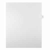 Mark Maker Legal Exhibit Index Tab White Single Tabs, 1/15th Cut, Letter Size, No Holes, Number 5, 25 Pack-White Single Tabs, 1/15th Cut