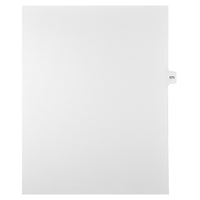 Mark Maker Legal Tabs - Letter Size - White - 1/15th cut - 25 tabs per package - 5 packages Pack - Number 171-White Single Tabs