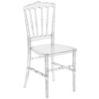Flash Furniture Flash Elegance Crystal Ice Napoleon Stacking Chair (BHH002CRYSTAL)-800 lb. Weight Capacity
