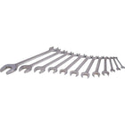 Gray Tools 12 Piece SAE Open End, Mirror Chrome Wrench Set, 1/4" X 5/16"-1-1/16" X 1-1/4"-Contains Sizes: 1/4" X 5/16", 5/16" X 3/8", 3/8" X 7/16", 1/2" X 9/16", 9/16" X 5/8", 19/32" X 11/16", 5/8" X 11/16", 5/8" X 3/4", 3/4" X 7/8", 13/16" X 7/8", 15/16" X 1", 1-1/16" X 1-1/4".