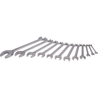 Gray Tools 12 Piece SAE Open End, Mirror Chrome Wrench Set, 1/4" X 5/16"-1-1/16" X 1-1/4"-Contains Sizes: 1/4" X 5/16", 5/16" X 3/8", 3/8" X 7/16", 1/2" X 9/16", 9/16" X 5/8", 19/32" X 11/16", 5/8" X 11/16", 5/8" X 3/4", 3/4" X 7/8", 13/16" X 7/8", 15/16" X 1", 1-1/16" X 1-1/4".