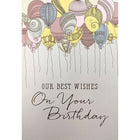 Rosedale 5-1/2" x 8" Our Wishes Birthday Greeting Cards And Envelopes, 12 Pack (15806)-Printed on premium uncoated card stock