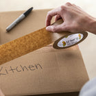 Duck Brand EZ Tear Paper Tape - Tan - 1.88 in. x 25 yd.-Kraft paper backing is strong, conformable and flexible, while high tensile strength ensures the tape won't tear or break once applied