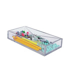 Azar Four Compartment Desk Organizer, 11.75" x 5.75" x 2", 2/Pack (556353)-Material Thickness: 3/16" Thick
