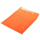 JAM Paper 6.5 x 6.5 Square Envelopes, Glamour Orange Translucent Vellum, 100 Pack (1592120B)-Opening: Square