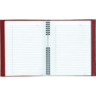 Blueline Notepro Hardcover Notebook, 10-3/4" x 8-1/2", Red Lizard-Like, 150 Pages-Features microperforated pages, side twin-wire binding, storage pocket, index sheet
