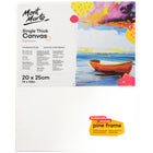 Mont Marte  8" x 10" Studio Canvas - Single Thick Frame - 6 Pack-No need for framing when done and back stapled for a clean edge look