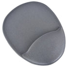 DAC MP-113 "Contoured" Super-Gel Mouse Pad / Wrist Rest - 8-3/4" x 10-3/4" x 3/4" - Grey-Smooth and breathable luxurious Lycra fabric