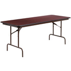 Flash Furniture 30'' x 72'' Rectangular Folding Banquet Table, Mahogany High-Pressure Laminate (YT3072HIGHWAL)-High Pressure Folding Tables