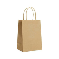 EcoSystems Paper Bag with Rope Handle - Kraft - 14" W x 10" D x 15.5" H - 250 Pack-Kraft Paper Bag with Rope Handle