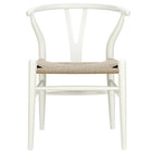 Nicer Furniture Wegner Wishbone Chair - White - 2 Pack-Modern design of Mid century.