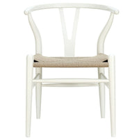 Nicer Furniture Wegner Wishbone Chair - White - 2 Pack-Modern design of Mid century.