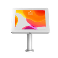 CTA Digital Paragon Curved Neck Enclosure for 10.2" iPad Gen 5 - 7, Air 1 - 3 Gen, 9.7", 10.5" and 11" Pro - White-Its heavy-duty locking enclosure helps protect your device from theft