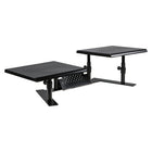 Allsop Metal Art ErgoTwin Support de moniteur réglable - Noir-Les plateformes peuvent également être positionnées ensemble comme une étagère