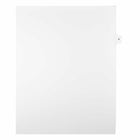 Mark Maker Legal Exhibit Index Tab White Single Tabs, 1/15th Cut, Letter Size, No Holes, Number 4, 25 Pack-White Single Tabs, 1/15th Cut