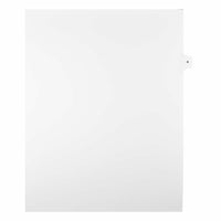 Mark Maker Legal Exhibit Index Tab White Single Tabs, 1/15th Cut, Letter Size, No Holes, Number 4, 25 Pack-White Single Tabs, 1/15th Cut