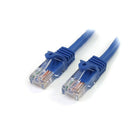 StarTech Cat5e Blue Snagless RJ45 UTP Cat 5e Patch Cable, 100ft Patch Cord, 100 Ft.-50-micron gold connectors ensure optimum conductivity while eliminating network signal loss due to oxidation or corrosion