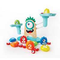 Hape Monster Math Scale-Allow your little monster to take on various logical thinking challenges and help your child learn fundamental arithmetic like addition and subtraction.