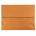 JAM Paper A2 Invitation Envelopes, 4.38 x 5.75, Stardream Metallic Copper, 250 Pack (V018251H)-Copper stardream metallic envelope