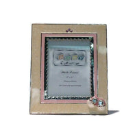 Elegance Booties 4" x 6" Photo Frame, Girl-Silver plated photo frame.