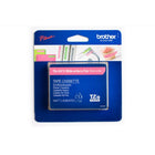 Brother Genuine TZEMQP35 White Print on Berry Pink Tape for P-touch Label Makers, 12 mm wide x 4 m long-White on berry pink laminated TZe 12 mm label tape for use with Brother P-touch label makers 