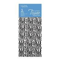 MillBrook Studio Printed Tissue, Black Zebra Print Pattern, 12 Pack (93066)-Tissue Paper