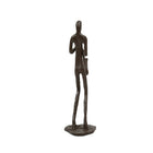 Truu Design Bronze-Look Saxophone Player Sculpture, 3.75 x 11.5 x 3.25 inches, Brown-Design: unique and detail-oriented saxophone player design to spruce up any kitchen, living room, cabin or cottage