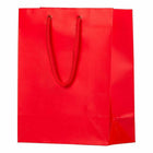 JAM Paper Gift Bags with Rope Handles - Medium - 8" x 10" x 4" - Red Matte - 3 Pack-Quantity: 3 Bags Per Pack, Sturdy construction allows for you to fold and reuse bags later.