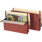 Pendaflex Premium Reinforced End Tab File Pockets - 5-1/4" Expansion - Legal Size - Redrope-Water-resistant coating safeguards important documents