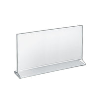 Azar Displays 8.5" x 14" Horizontal Top Load Acrylic Sign Holder, Clear, 10 Pack (142713)-Perfect for schools, businesses, homes, and retail stores