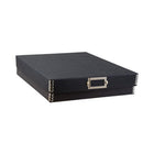 Jam Paper File Box - Letter Size - 12" x 9 1/2" x 2 1/4" - Black Kraft-Color: Color: Black Kraft Brown