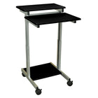 Luxor 24" Wide Stand Up Desk, Black, (STANDUP-24-B)-Compact Stand Up/Presentation Station