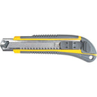 Aurora Tools Knife Atk100, 18 Mm, Carbon Steel, Rubber Handle, 24 Pack-Blade Material: Carbon Steel