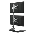 StarTech Vertical Dual-Monitor Stand, Aluminum-The height of the monitors can be adjusted along the 28" pole