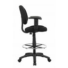 Nicer Furniture Fabric Drafting Chair - Adjustable Arms-Wide 27" nylon base for enhanced stability during use