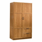 Sauder Storage Cabinet - Deep Light Wood Finish-Storage cabinet