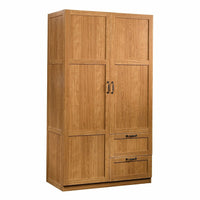 Sauder Storage Cabinet - Deep Light Wood Finish-Storage cabinet