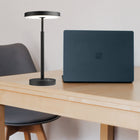 Dainolite Francine Modern Table Lamp - Sandy Black with White Acrylic Diffuser - 10 W-6ft Cord provides ample reach