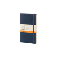 Moleskine Notebook, Ruled, Large, Sapphire Blue, Hard Cover-Large 5" x 8.25" Ruled