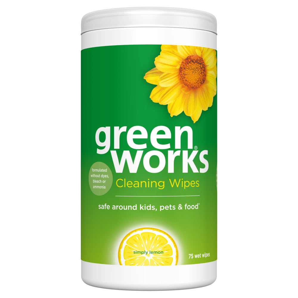 Clorox Green Works Cleaning Wipes - Simply Lemon - 75 Pack