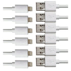 Exian Lightning USB Thick Cable, 1m, White, 6 Pack-Sync and charge