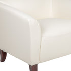 Flash Furniture HERCULES Imperial Series Leather Chair - White-Slightly Curved Seat and Back