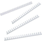GBC CombBind Binding Spines, 3/8" White, 100 Pack-1-60 sheet capacity