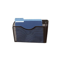 Staples Metal Mesh Letter Wall File, Black-Holds letter- and A4-size documents and folders