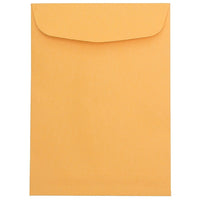 JAM Paper 7.5" x 10.5" Open End Envelopes, Brown Kraft, 100 Pack (29215)-7.5" x 10.5"